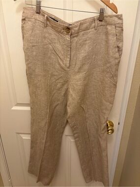 Talbots straight leg Southampton size 14 Women's Linen